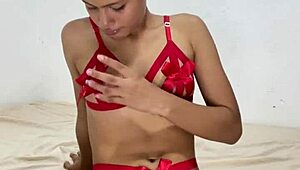 I'm just fucking a dildo with my tight pussy