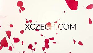 the czech girl feels aroused masturbating outdoors in the fresh air