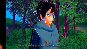 Oh wow, meet the hellhound girl with huge tits in this hentai champion realm!