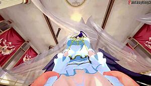 Albedo in free pov from overlord fantasy