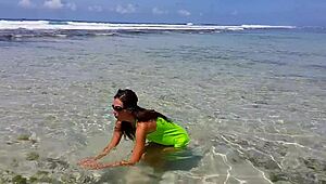 passionate sex with screaming orgasms on paradise beach