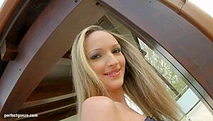 Melanie Feels Intense Pleasure In Hardcore Gonzo Creampie