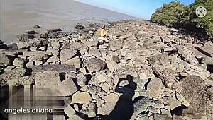 Man, I got filmed jerkin’ by the river and had to bang this dude for my video back!