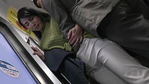 Japanese Wife on Train - Makiko Tsurukawa Faces Humiliation with Intense Handjob