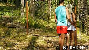 The teen participates in a sex game. She worships hardcore fucking with her tight pussy.