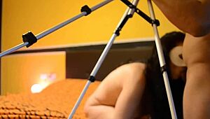 Hidden Camera Catches Bianca Riding and Sucking Monster Cock