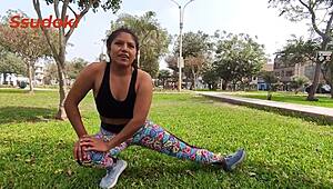 she said exercise and we fucked at home