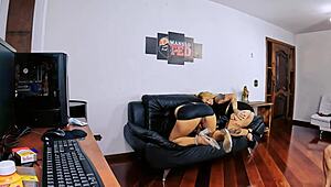 Behind the Scenes with Brazilian Blonde Luxx in Raw Action