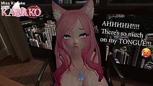 Giant Cat Girl Tits Teasing Vtuber Titty Fuck