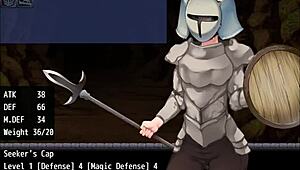 Blonde Girl Boldly Enters Monster-Filled Cave For Lost Treasures In Hentai!