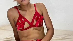 I'm just fucking a dildo with my tight pussy