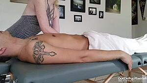 Curious about a happy ending massage with a cum swallow surprise?