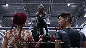 Stranded in space, checking out the cute robot girl 😍