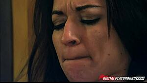 incredibly hot natural brunette ann marie rios takes big-dick