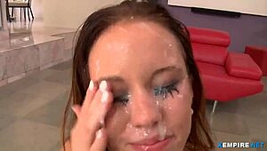 i end with a massive bukkake facial