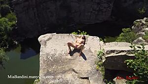 I’m wild for public fucking with Mia Bandini on a high canyon cliff