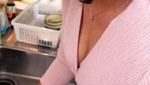 Bold Japanese Wife's Friend Kaho Tamashiro Fucked Hard in Wild Creampie