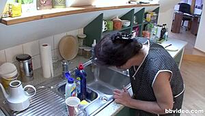 Hausfrauen 9: Mature European Men in Kitchen Setting