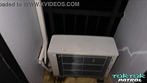 What happens when a petite 18+ Thai girl takes on a huge cock for a facial?