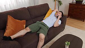 Bold Japanese Wife's Friend Kaho Tamashiro Fucked Hard in Wild Creampie