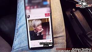 Outdoor POV Fuck with Tattooed Blonde German Milf on Date