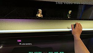 hot babe dances before i fuck her in game