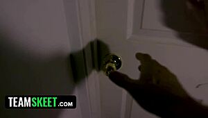 Creepy encounter with myra moans in sideways masturbation and fucking