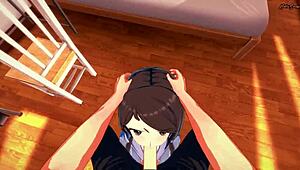 Mika's POV Facial Turns Into Doggy Fuck In Hentai.