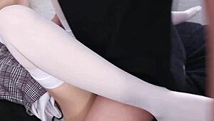 I’m obsessed with my submissive Mexican student, her small tits and panties drive me wild.