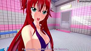 Rias Gremory, want to have sex in the bathroom with me?