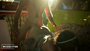 That hippie fucked me relentlessly at Woodstock for three days.