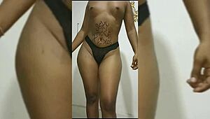 cute latina model shows off tits and ass in uncensored solo anime style 😏