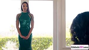 Ebony Lesbian Model SCISSORING With Big Tits Milf Coach!