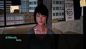 Amateur Milf with Big Tits in Homemade Cartoon Family Scene