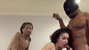 they ran a wild train on me with huge cocks