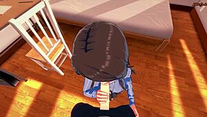 Mika's POV Facial Turns Into Doggy Fuck In Hentai.