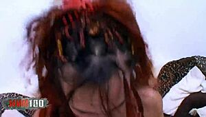 Petite Alicya with Small Tits Enjoys Jorge Fernandez in Vintage Punk Scene