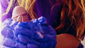 I enjoy ASMR masturbation in gloves, getting covered in huge cum load