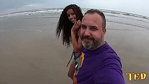 Novinha's Wild Beach Orgy in Mongaguá SP with Manoella Fernandes