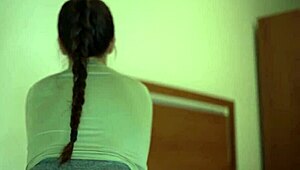 my fitness instructor couldn’t resist my bubble butt and drilled me hard