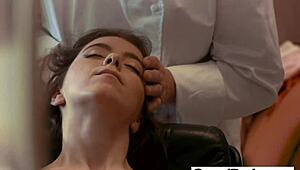 bareback hairstylist goes wild on tight pussy!