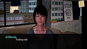 Amateur Milf with Big Tits in Homemade Cartoon Family Scene