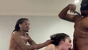 they ran a wild train on me with huge cocks