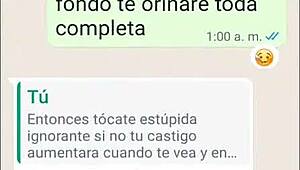 Colegiala begs to improve her grade in web chat