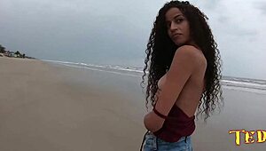 Novinha's Wild Beach Orgy in Mongaguá SP with Manoella Fernandes