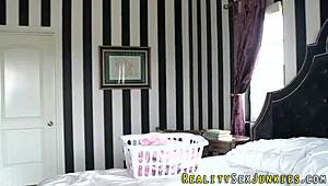 REAL PORNSTAR GETS TITTY FUCK AND FACIAL