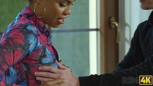 it's a match on rimder for interracial ass licking with ebony beauty