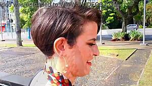 Tourist Hooks Up with Petite Brazilian Clara Lady Snow