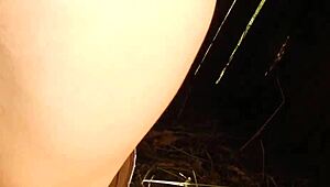 She enjoys dildo fun and masturbation at the mountain hut