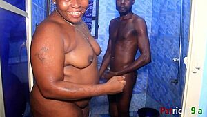 Bbw Patricia 9ja gets wild in hardcore shower sex with Softkind.
